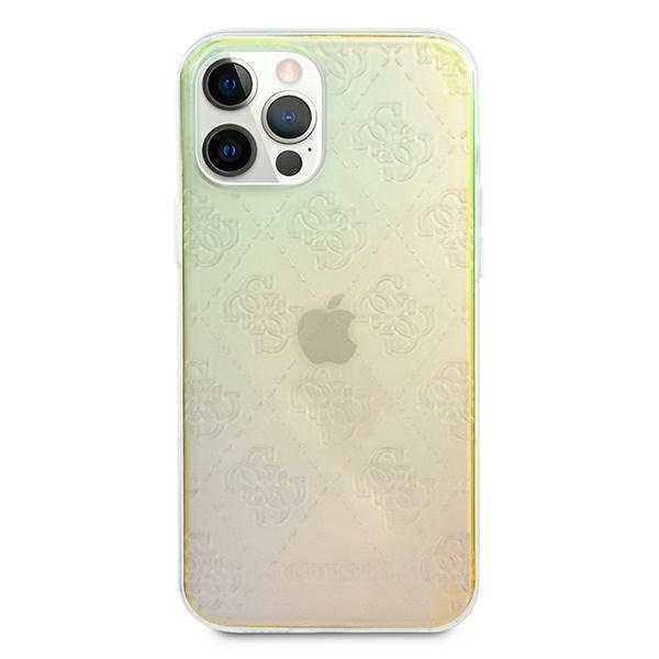 Kryt Guess GUHCP12M3D4GIRBL Apple iPhone 12/12 Pro iridescent hardcase 4G 3D Pattern Collection