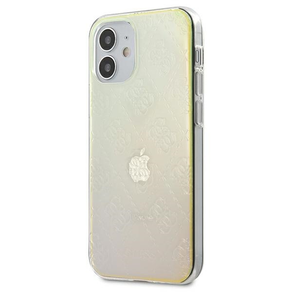 Kryt Guess GUHCP12S3D4GIRBL Apple iPhone 12 mini iridescent hardcase 4G 3D Pattern Collection